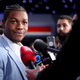 John Boyega speaking his mind at The Rise of Skywalker premiere in Hollywood.